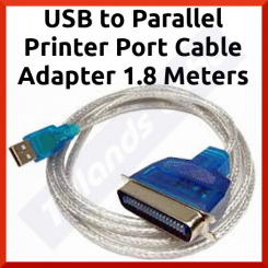 Ewent USB to Parallel Printer Port Cable Adapter 1.8 Meters - Refurbished